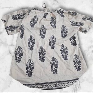 Lomon Boho Short Sleeve Shirt Size Medium